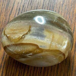 Ocean Jasper palm stone crystal bands earth tones tan brown green